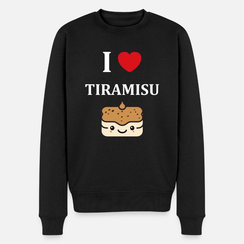 Humour tiramisu - Pull Premium bio Homme - noir