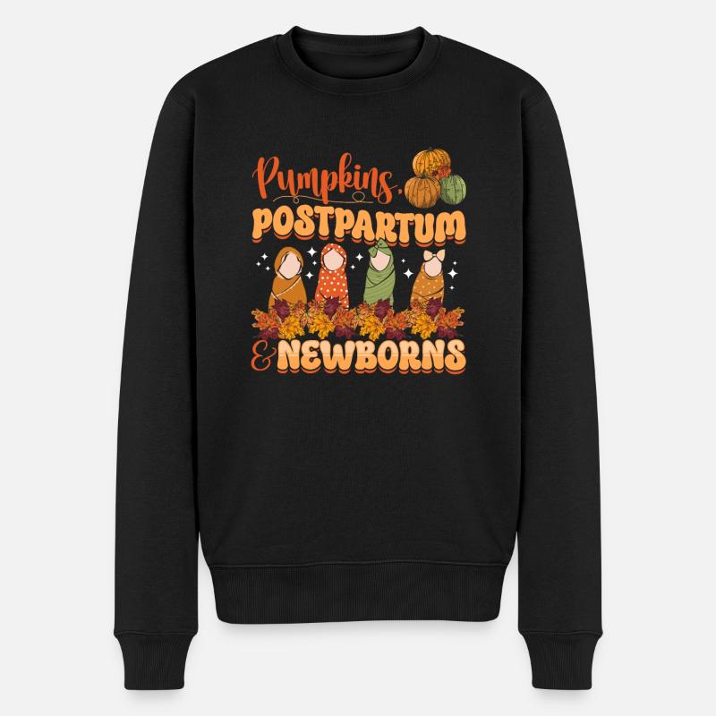 Infirmière Bébé Maternité Infirmière - Pull Premium bio Homme - noir