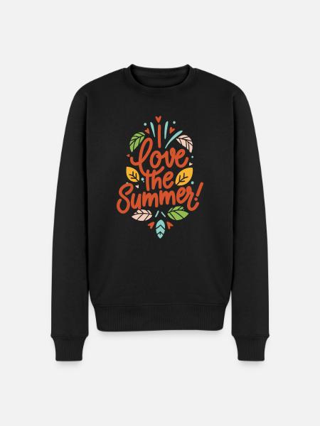 I Love The Summer! - Men's Premium Organic Jumper - black