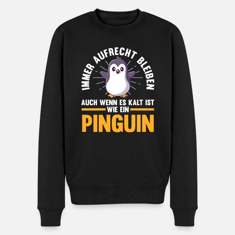 Pingouin mignon - Pull Premium bio Homme - noir