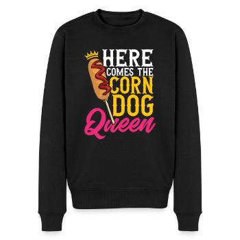 Corn Dog Corndog - Men's Premium Organic Jumper - black - Front - Nico (187cm)