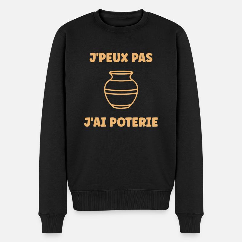 Poterie - Pull Premium bio Homme - noir