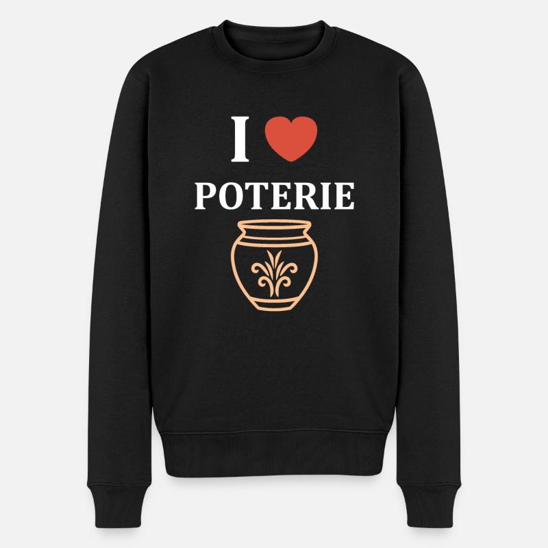 Poterie - Pull Premium bio Homme - noir