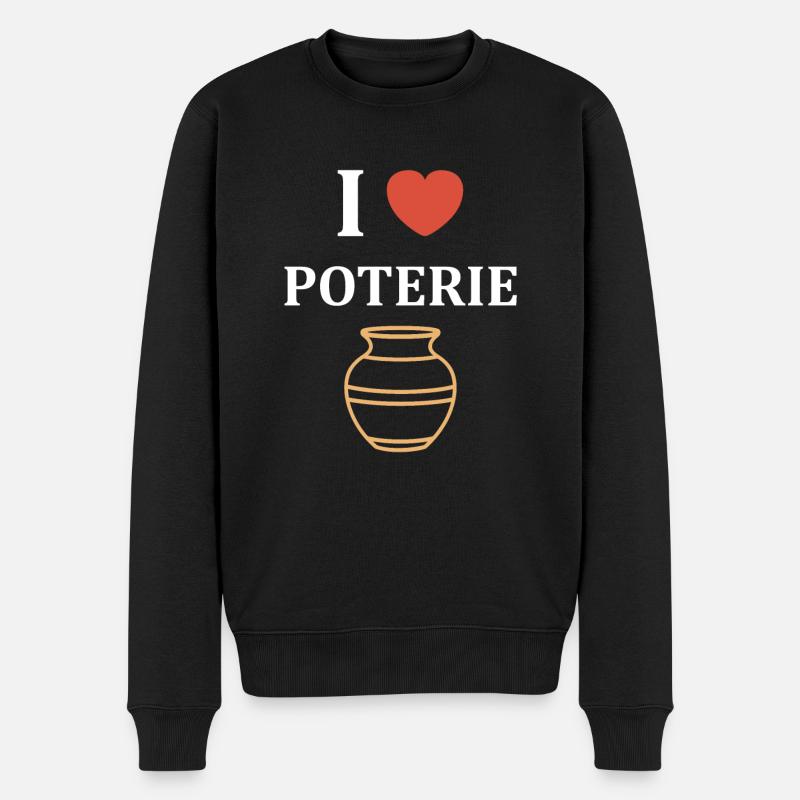 Poterie - Pull Premium bio Homme - noir