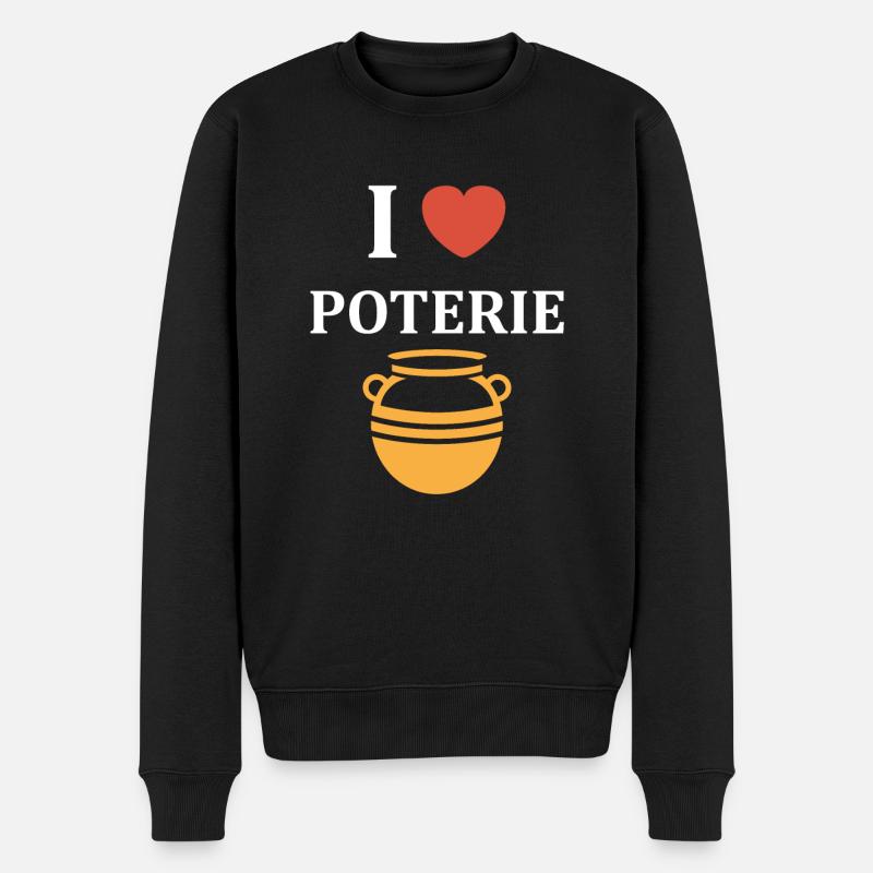 Poterie - Pull Premium bio Homme - noir