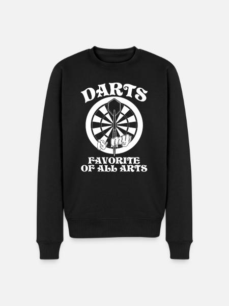 Darts Dartboard Dart Player - Männer Premium Bio Pullover - Schwarz