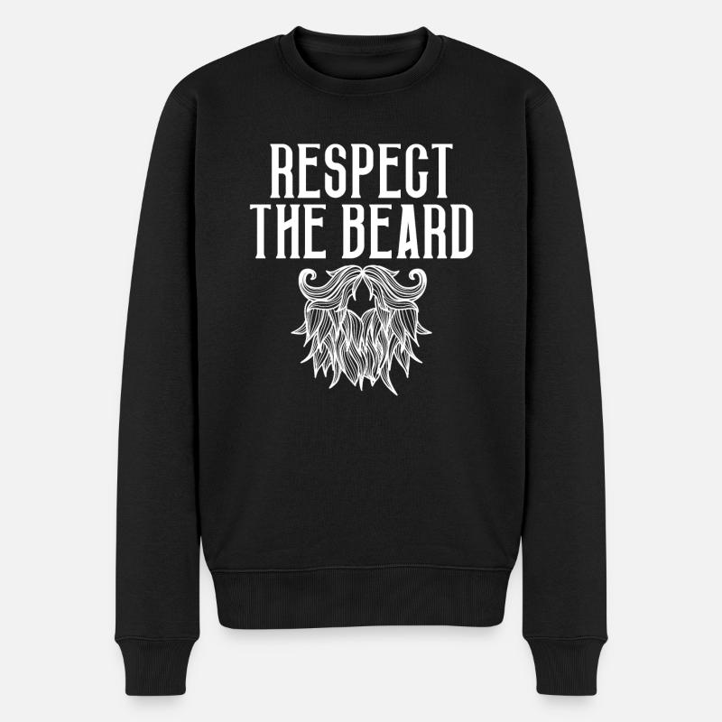 Giftidea Beard Men - Männer Premium Bio Pullover - Schwarz