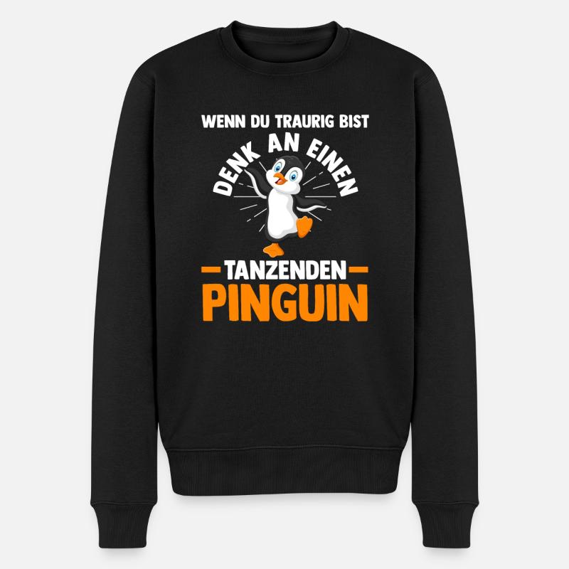 Pingouin mignon - Pull Premium bio Homme - noir