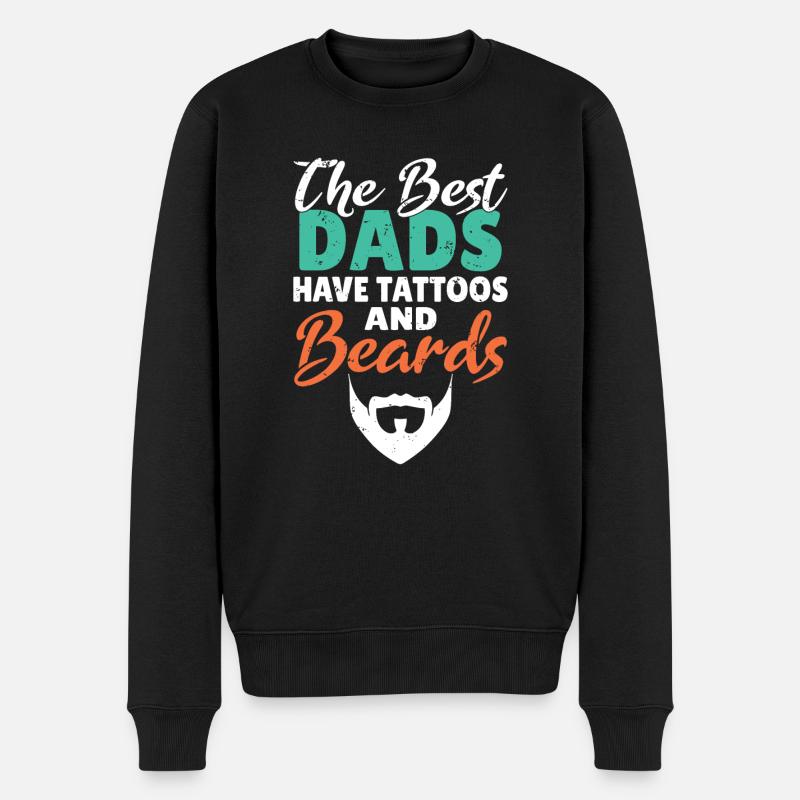 Giftidea Beard Men - Men's Premium Organic Jumper - black