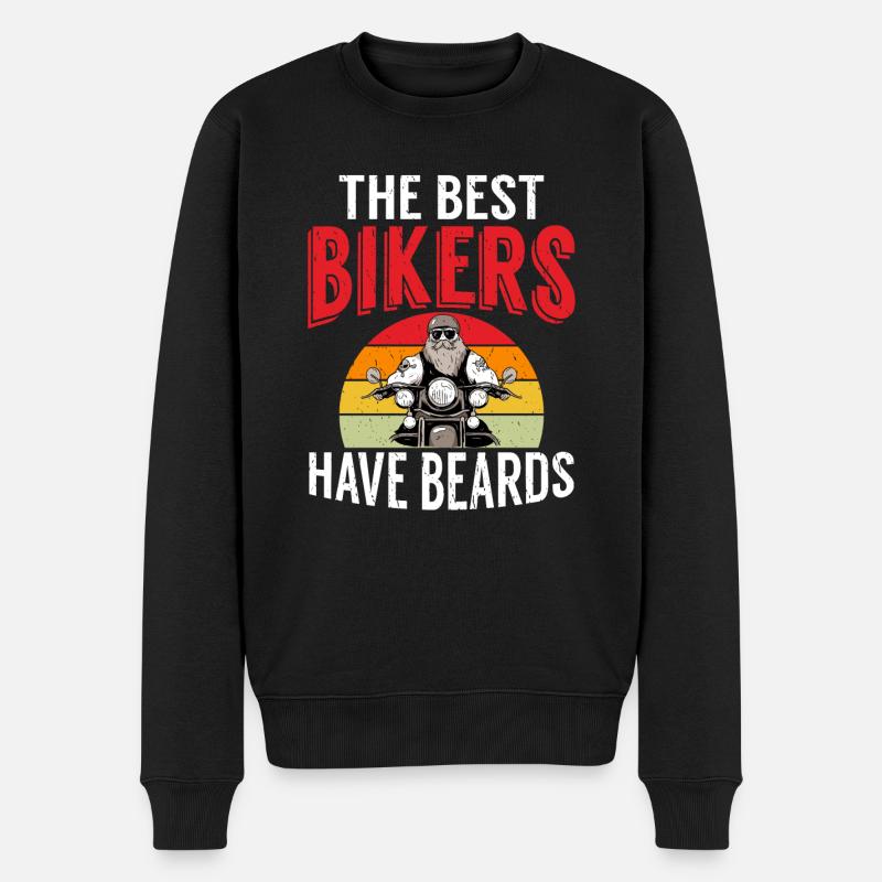 Giftidea Beard Men - Men's Premium Organic Jumper - black