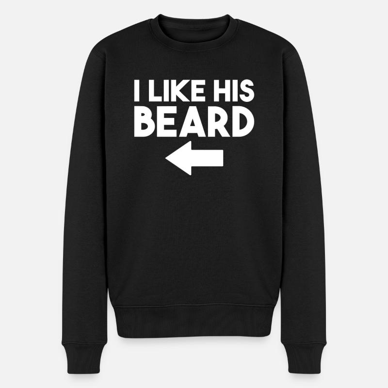 Giftidea Beard Men - Männer Premium Bio Pullover - Schwarz