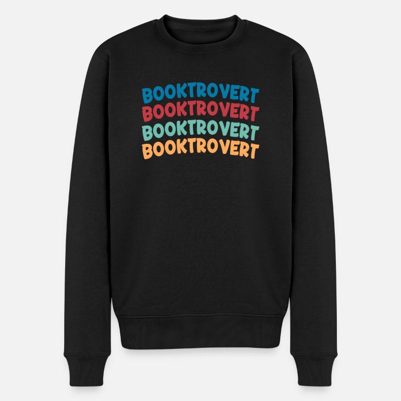 Bookverted Book Lover Bookworm - Pull Premium bio Homme - noir