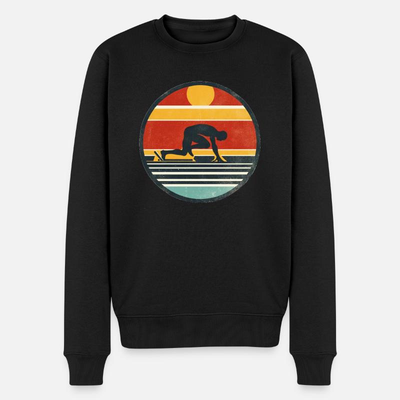 Sprinter - Athlétisme 3 - Pull Premium bio Homme - noir