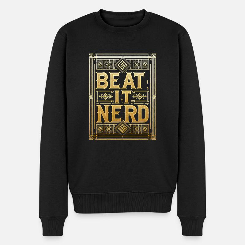 Battez-le Nerd 13 - Pull Premium bio Homme - noir
