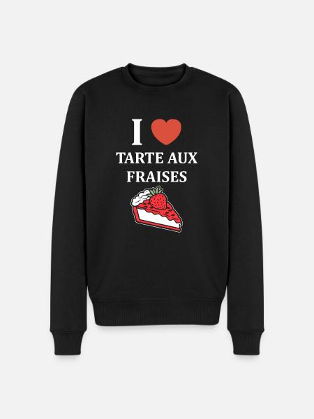 Tarte aux fraises - Pull Premium bio Homme - noir