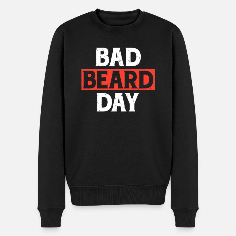 Giftidea Barbe Homme - Pull Premium bio Homme - noir