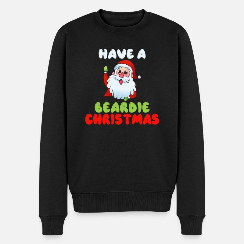 Giftidea Beard Men - Männer Premium Bio Pullover - Schwarz