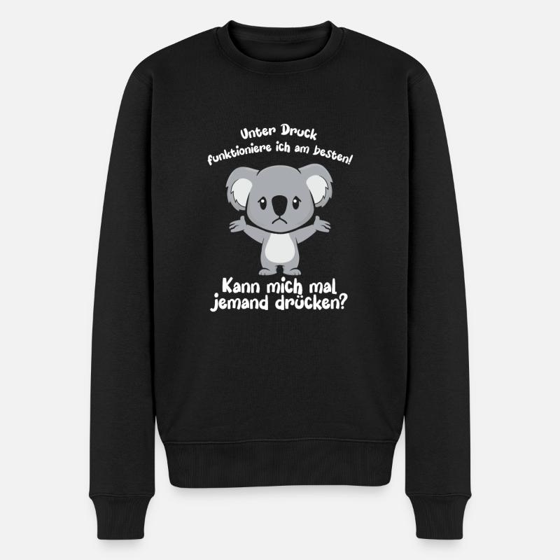 I function best under pressure - Men's Premium Organic Jumper - black