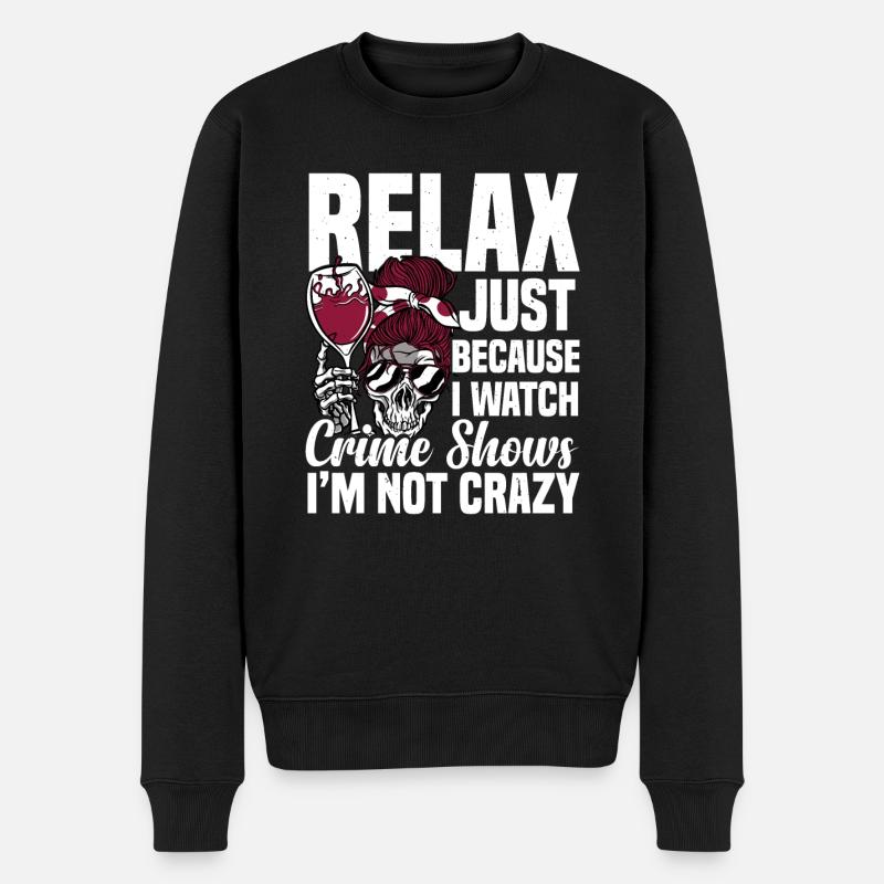 True Crime - Männer Premium Bio Pullover - Schwarz