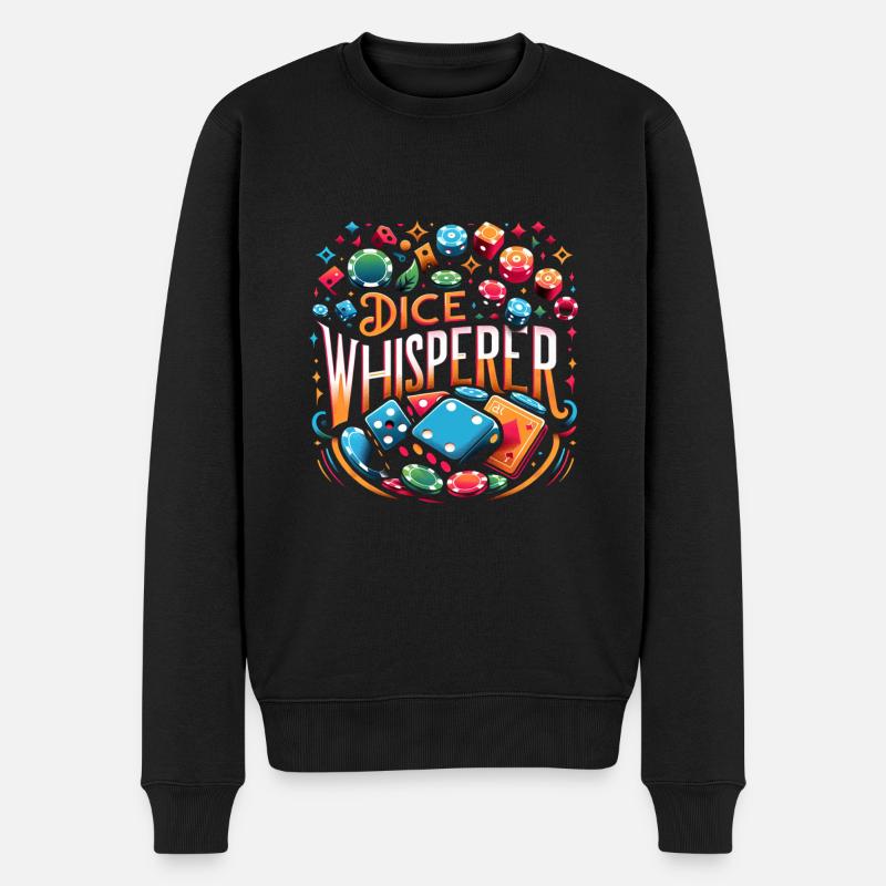 Dice Whisperer 11 - Männer Premium Bio Pullover - Schwarz