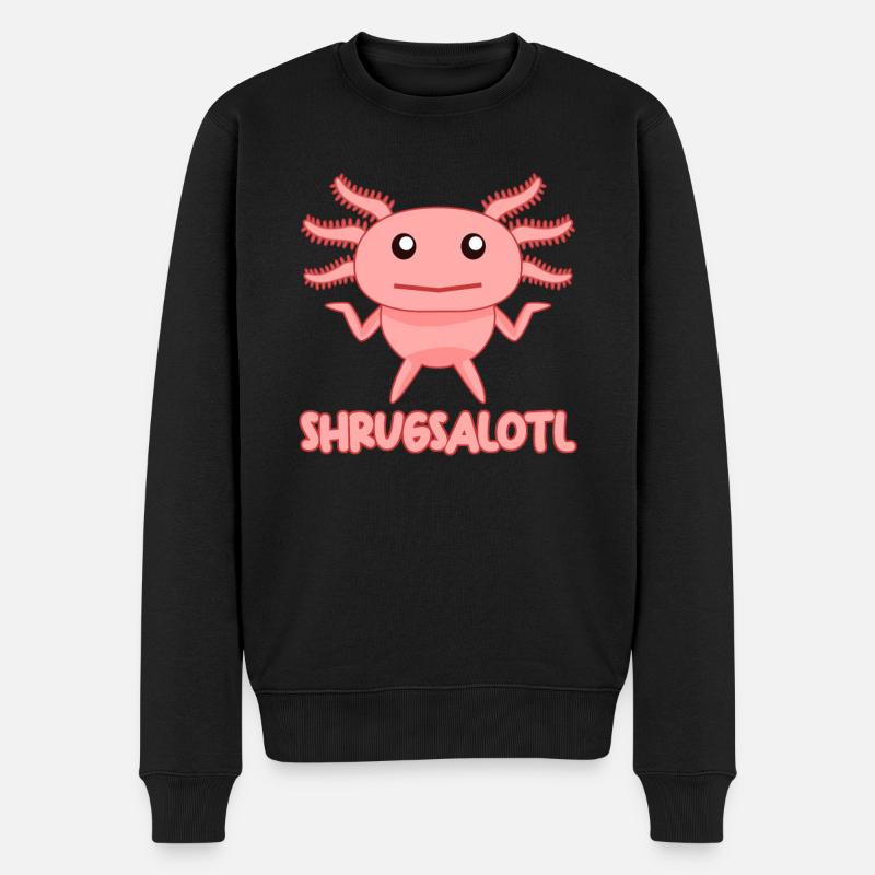Axolotl Drôle d’Axolotls - Pull Premium bio Homme - noir