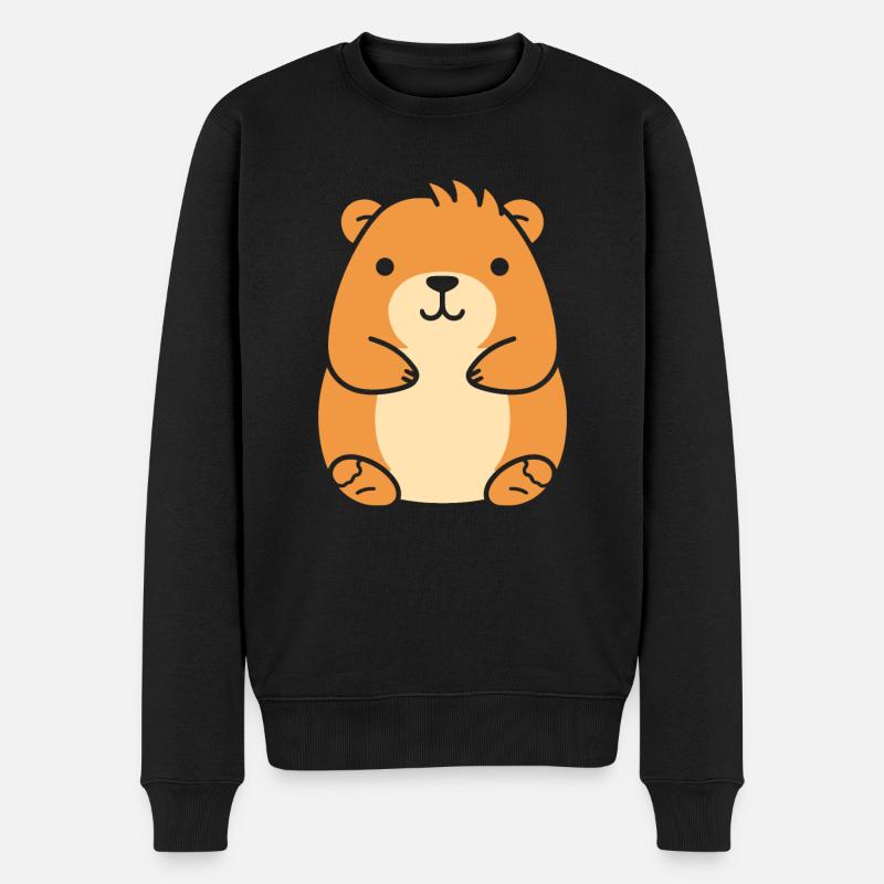 Capybara - Premium økologisk genser for menn - svart