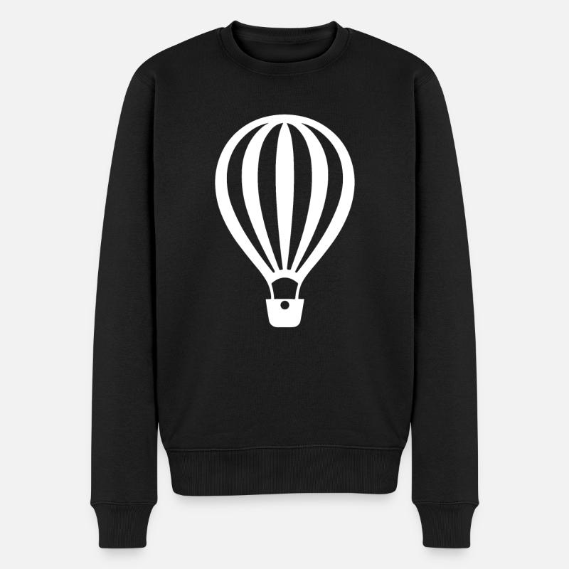 Luftballon - Männer Premium Bio Pullover - Schwarz