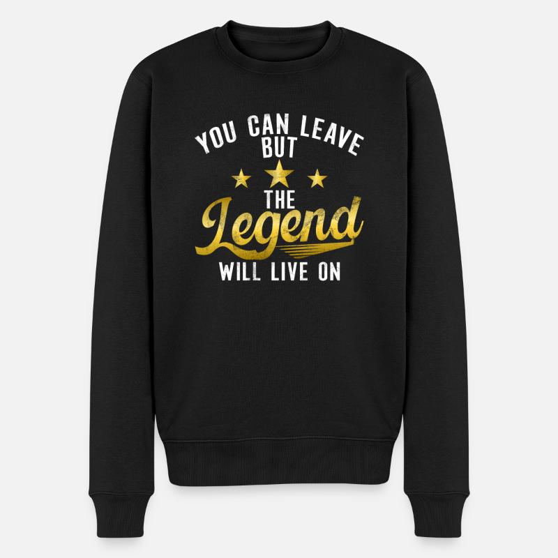 Retirement Gifts - Männer Premium Bio Pullover - Schwarz
