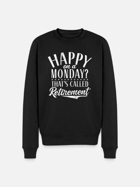 Retirement Gifts - Men's Premium Organic Jumper - black