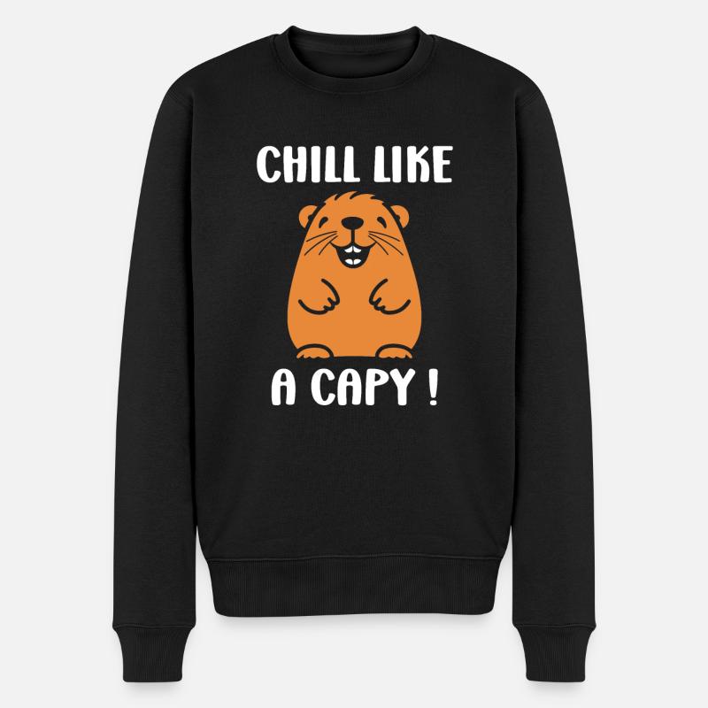 Humour Capybara - Pull Premium bio Homme - noir