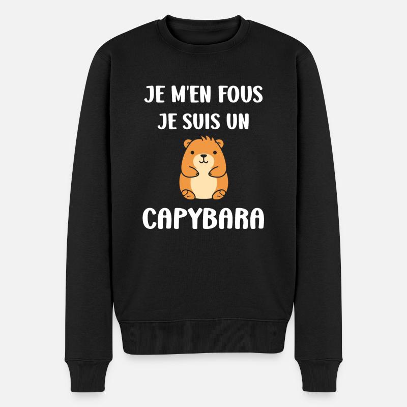 Humour Capybara - Pull Premium bio Homme - noir