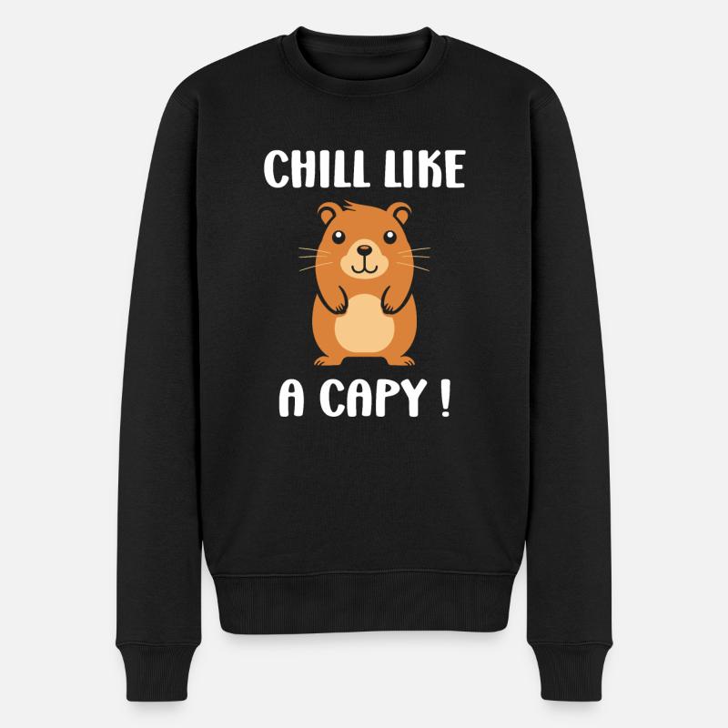 Humour Capybara - Pull Premium bio Homme - noir