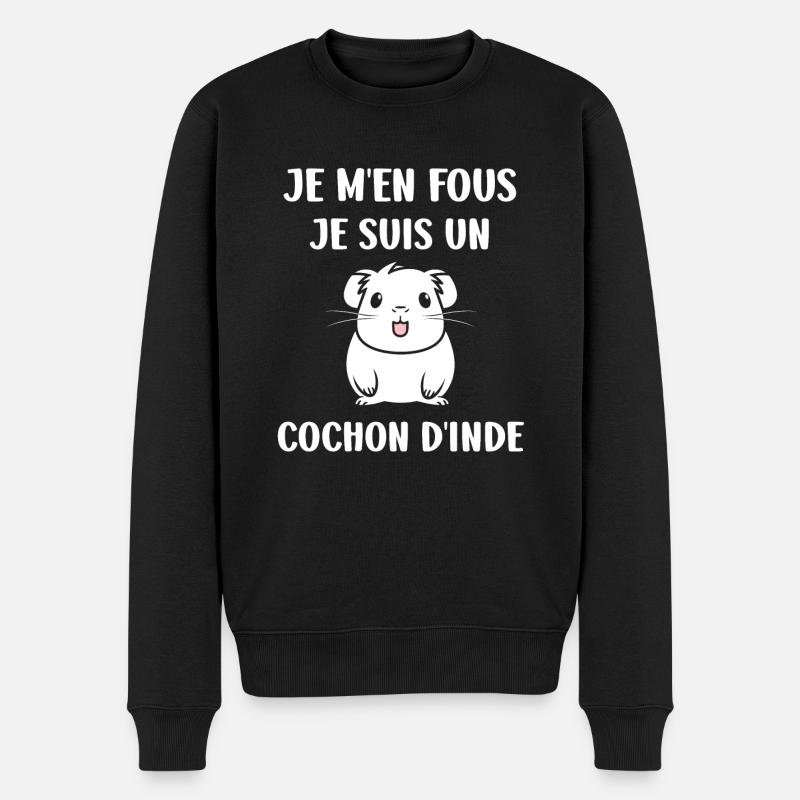 Humour cochon d'ine - Pull Premium bio Homme - noir