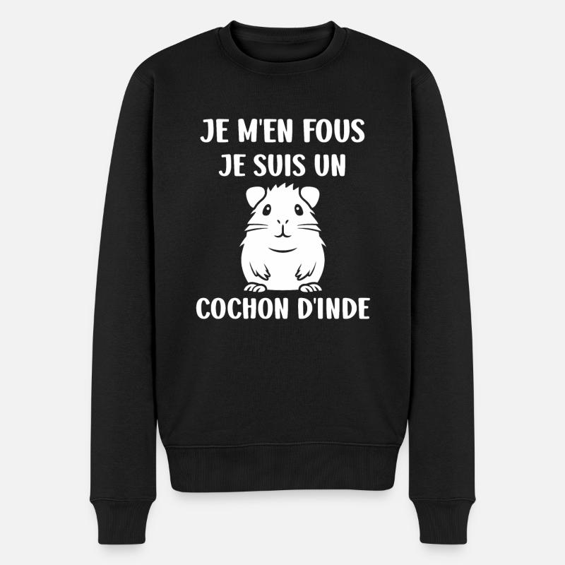 Humour cochon d'ine - Pull Premium bio Homme - noir