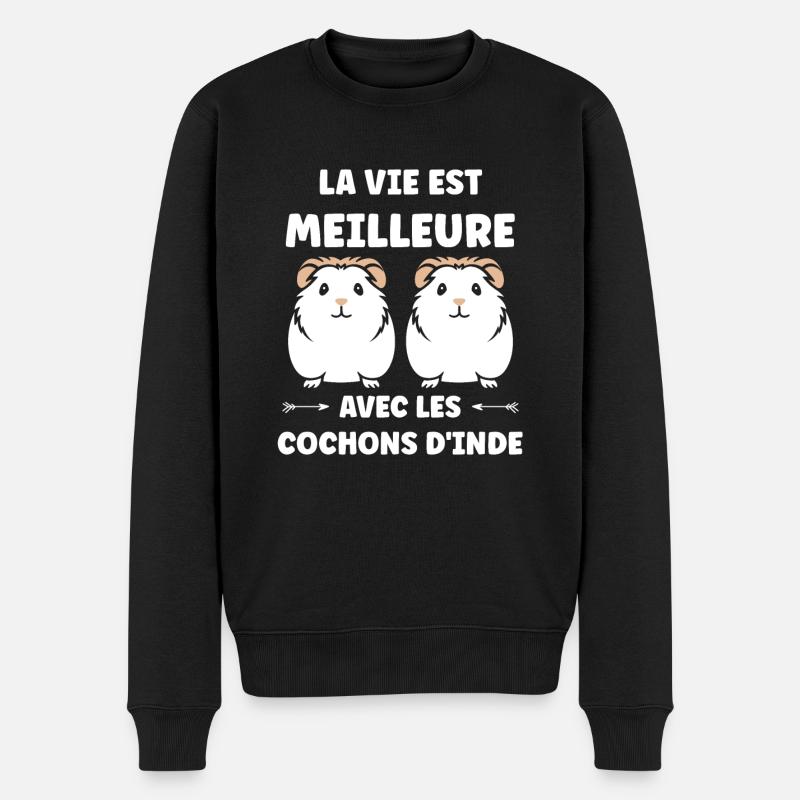 Humour cochon d'ine - Pull Premium bio Homme - noir