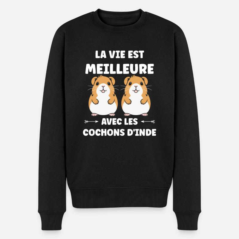 Humour cochon d'ine - Pull Premium bio Homme - noir