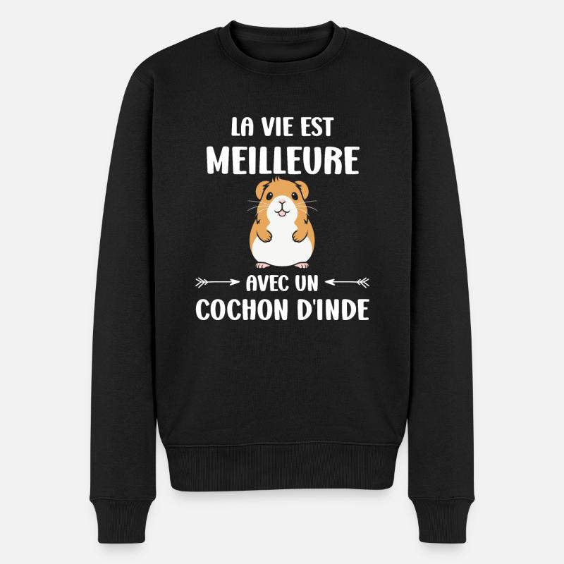 Humour cochon d'ine - Pull Premium bio Homme - noir