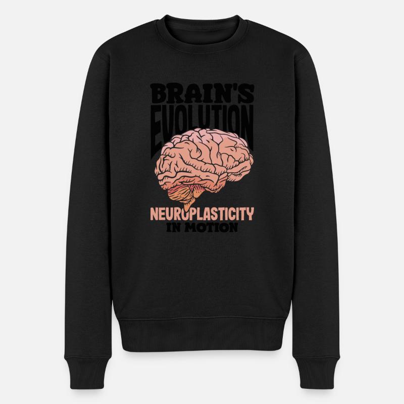 Unlock Your Brain's Potential Neuroplasticity - Männer Premium Bio Pullover - Schwarz