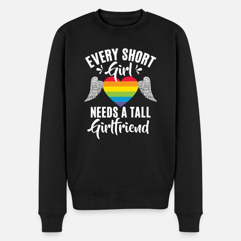 Lesbian Gifts - Männer Premium Bio Pullover - Schwarz