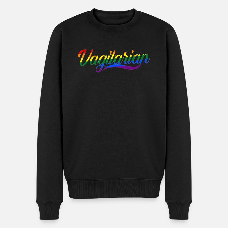 Lesbian Gifts - Männer Premium Bio Pullover - Schwarz