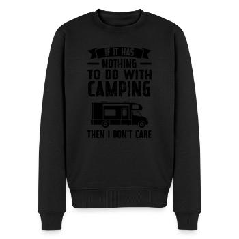 Campen Camping Camping-Liebhaber Geschenk - Männer Premium Bio Pullover - Schwarz - Vorne - Nico (187cm)