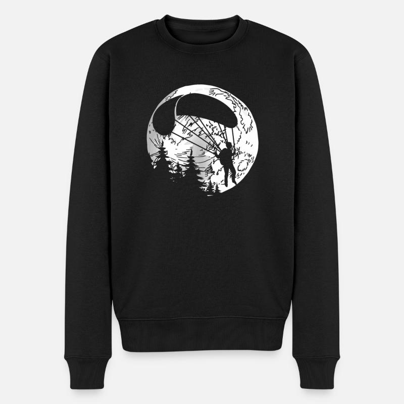 Parapente Parapente Lune - Pull Premium bio Homme - noir
