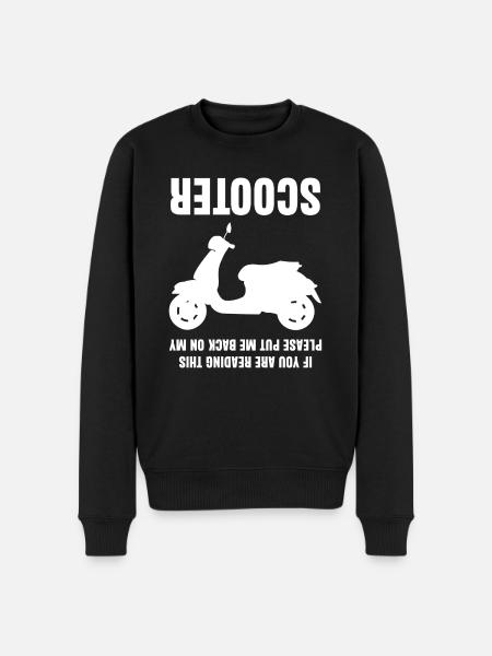 Scooter Joke Motorcycle - Men's Premium Organic Jumper - black