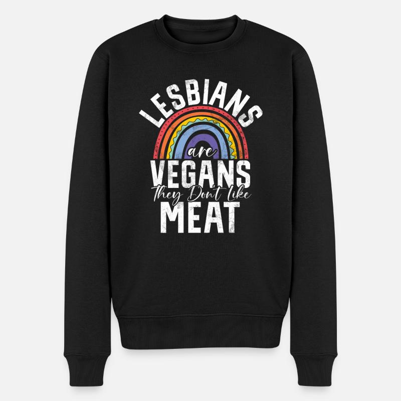 Lesbian Gifts - Männer Premium Bio Pullover - Schwarz