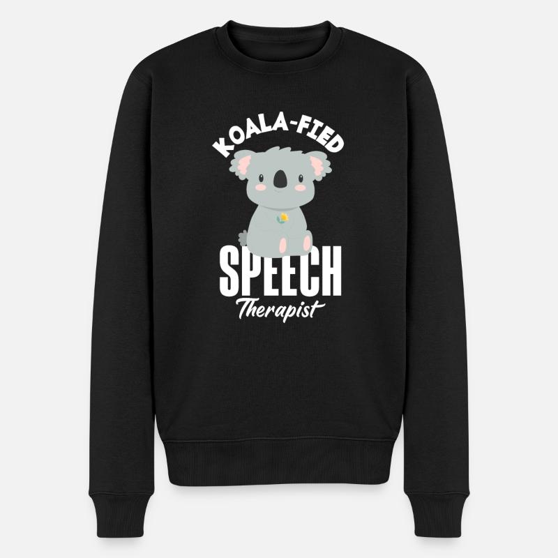Sprachtherapeutin Sprachheilpädagogin Logopädin - Männer Premium Bio Pullover - Schwarz
