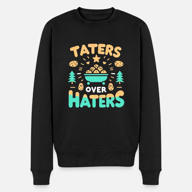 Taters sur les haineux 17 - Pull Premium bio Homme - noir