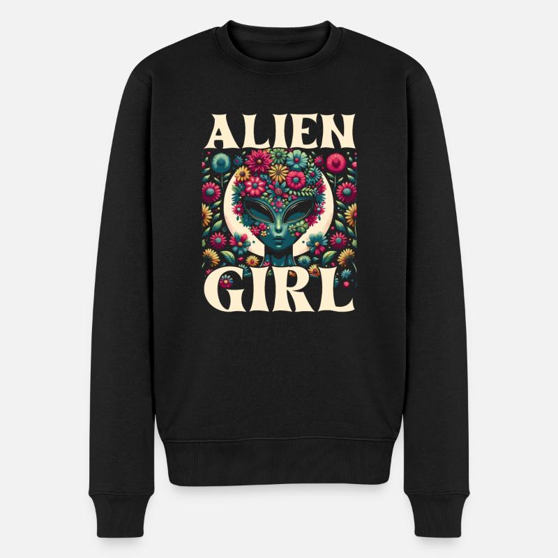 Alien Außerirdischer Alien Girl - Pull Premium bio Homme - noir