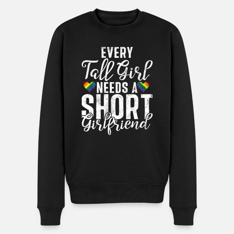 Lesbian Gifts - Männer Premium Bio Pullover - Schwarz