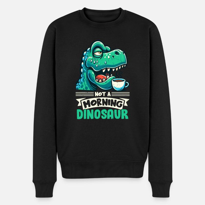 Dinosaure Trex avec - Pull Premium bio Homme - noir