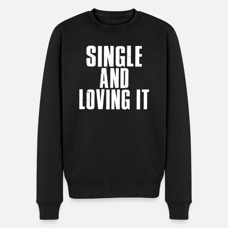 Single Gift - Men's Premium Organic Jumper - black